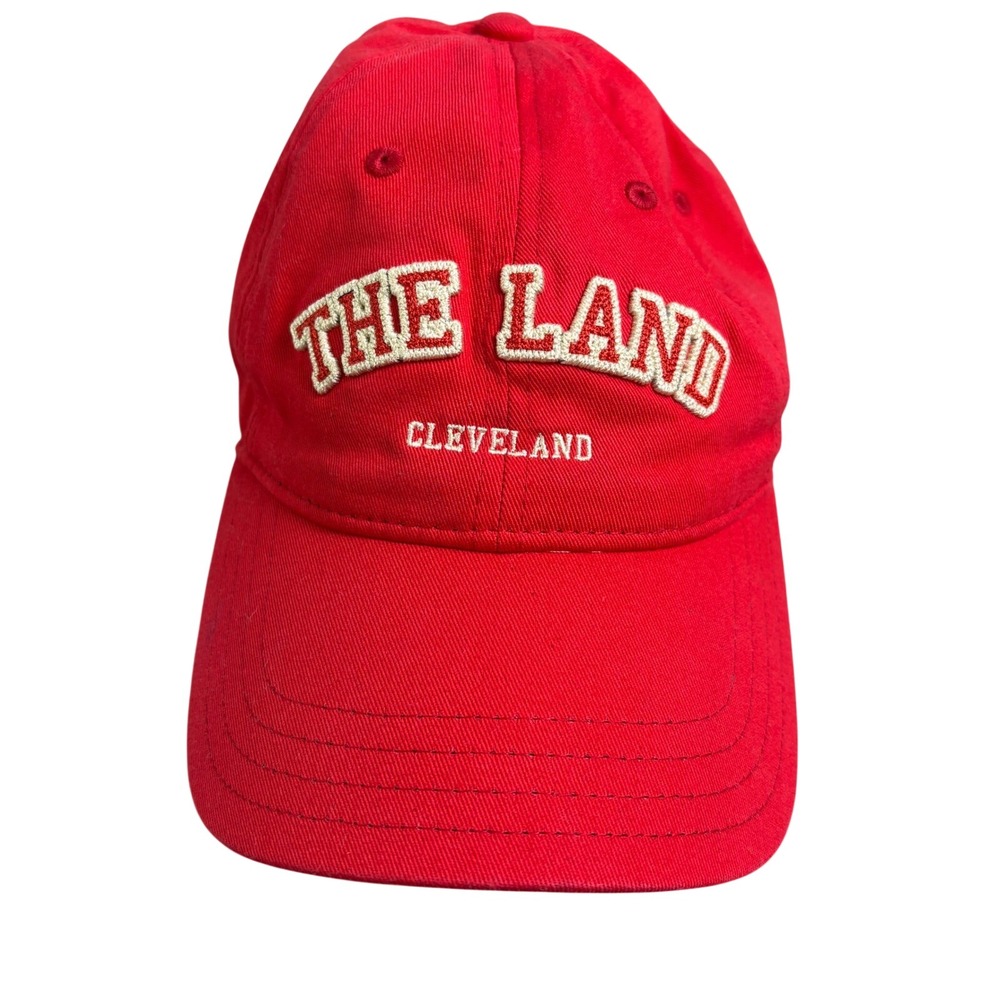 Emily Roggenburk The Land Cleveland Hat Mens OSFM Red Excellent Embroidered Cap
